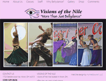 Tablet Screenshot of bellydancingakron.com